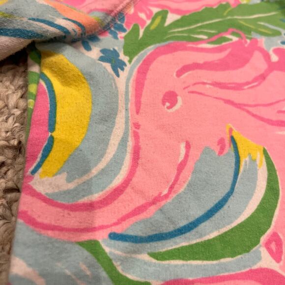 Lilly Pulitzer Floral Skipper Half Zip Pullover Sweatshirt XS Preppy Resortwear - Picture 6 of 8